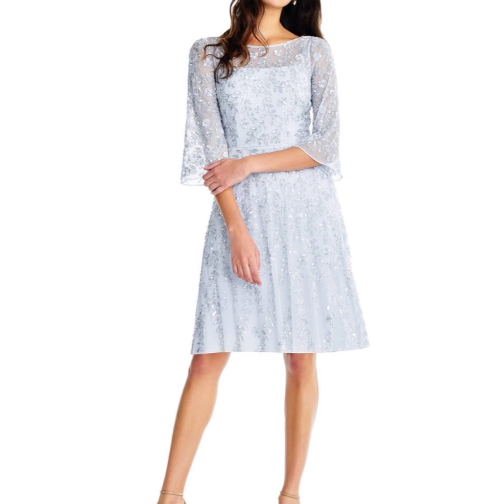 Aidan Mattox floral beaded dress